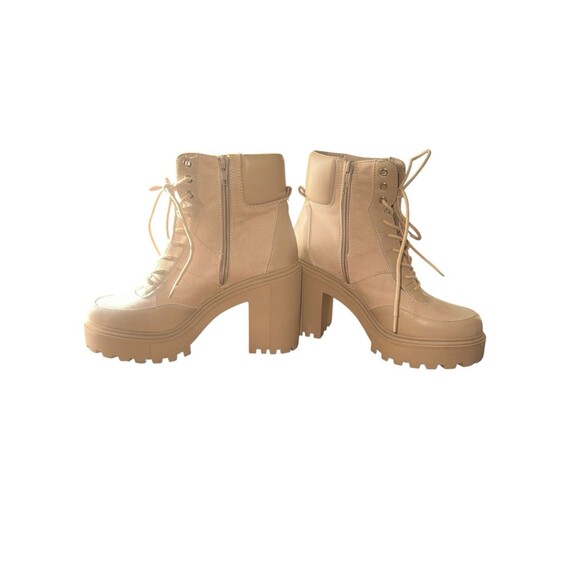 Madden Girl Rogue Ankle Boots Putty Platform Lug Sole Lace-Up Women’s Size 10 - Picture 3 of 9